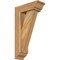 Ekena Millwork Traditional Traditional Rough Sawn Bracket w/ Offset Brace, Western Red Cedar, 6"W x 16"D x 28"H BKT0604X16X28TRA01RWR - alternate 1
